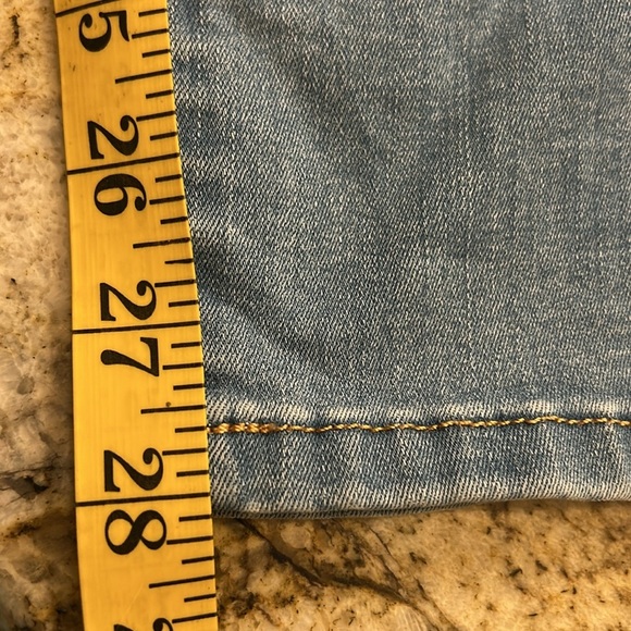 Crown & Ivy Light Blue Straight-Leg Jeans with Subtle Whiskering - Picture 10 of 11